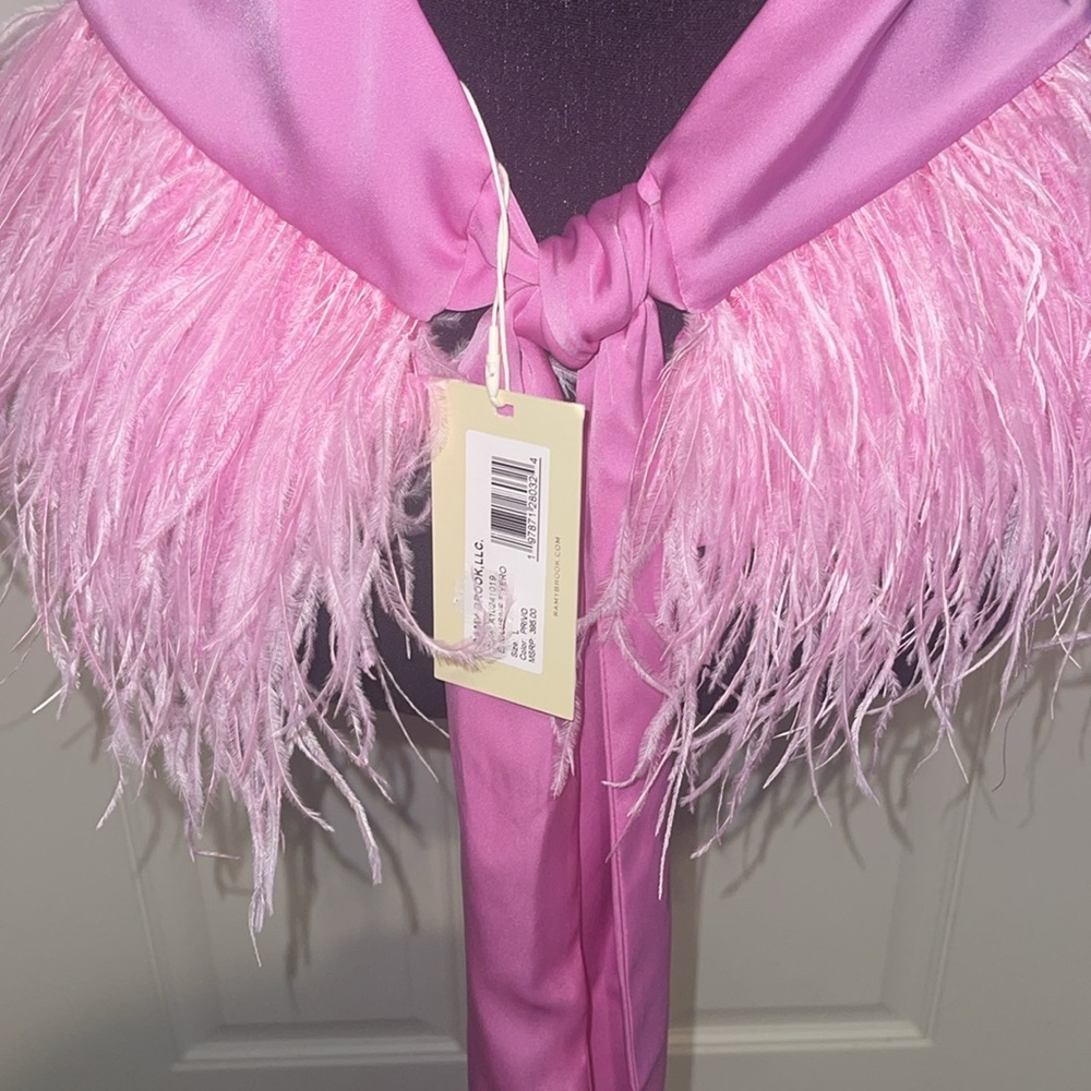 Ramy Brook Pink Embellished Halter Blouse - Picture 9 of 15